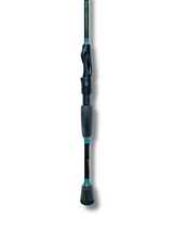 Canne Shockwave par Cannes Boréal – vue de la poignée en fibre de carbone, conçue pour maximiser la sensibilité en action.
